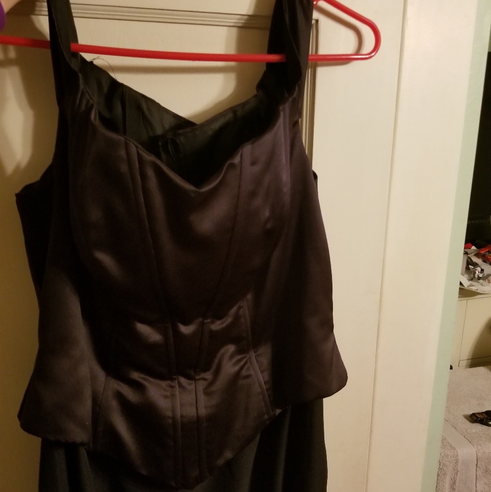 Black floor length evening gown